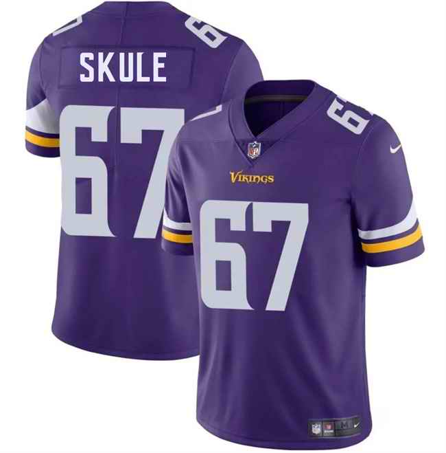 Men's Minnesota Vikings #67 Justin Skule Purple 2025 Vapor Untouchable Limited Stitched Jersey